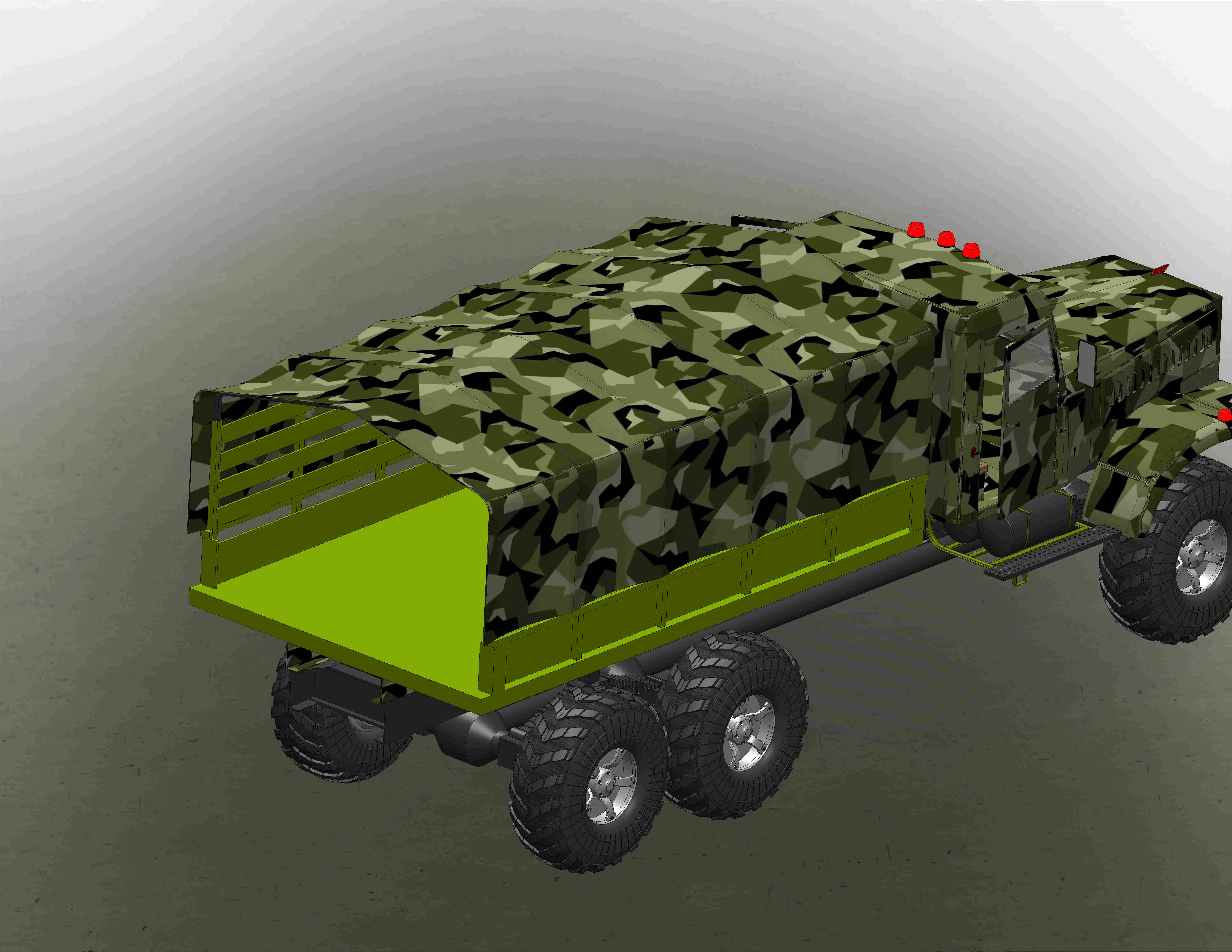 Karaz卡车模型3D图纸 x_t格式